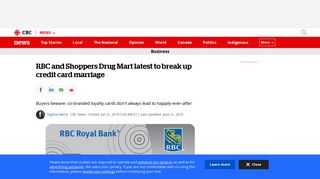 RBC and Shoppers Drug Mart latest to break up credit card marriage ...