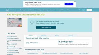 RBC Shoppers Optimum MasterCard® - Apply Online | Ratehub.ca