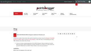 [DISCONTINUED] RBC Shoppers Optimum MasterCard - Pointshogger