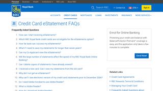 Credit Card eStatement FAQs - RBC Royal Bank