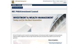 RBC PH&N Investment Counsel: Investment Management
