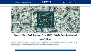 How to Earn Cash Back on Your RBFCU Credit Card Purchases ...