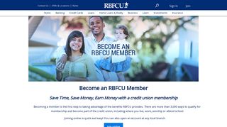 Credit Union Personal Banking Membership | RBFCU