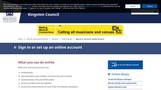 Sign in or set up an online account - Kingston Council