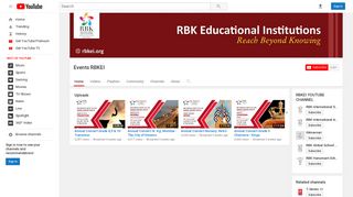 Events RBKEI - YouTube