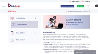 Internet Banking | Net Banking | Online Banking |Best Bank | RBL Bank