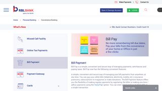Bill Payment - Pay Bills Online | Bill Payment Service In ... - RBL Bank