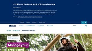 Manage your Credit Card | RBS