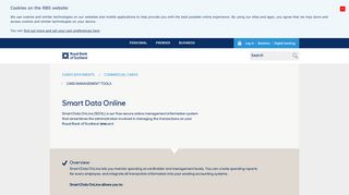 Smart data online - Royal Bank of Scotland - RBS