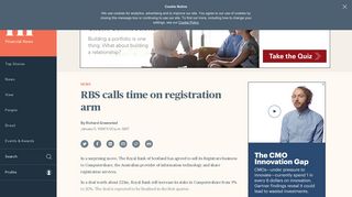 RBS calls time on registration arm - Financial News