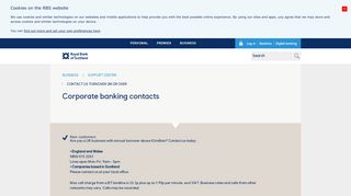 RBS Business Banking | Corporate banking contacts