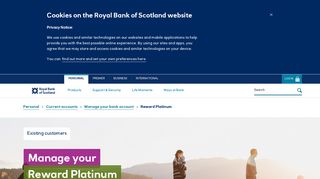 Reward Platinum benefits | Royal Bank of Scotland