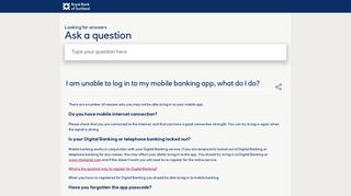 I am unable to log in to my mobile banking app, what do I do? - Royal ...