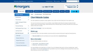 Client Website Guides | Morgans