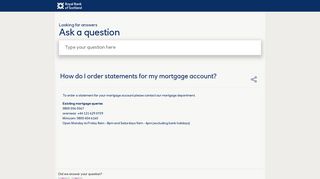 How do I order statements for my mortgage account? - Royal Bank of ...