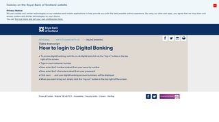How to login to Digital Banking - RBS