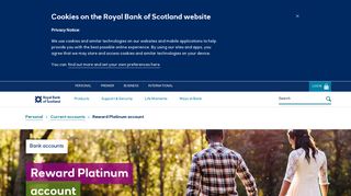 Reward Platinum Current Account | Royal Bank of Scotland - RBS