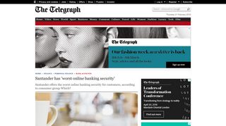 Santander has 'worst online banking security' - Telegraph