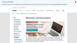 Electronic communications – RBS