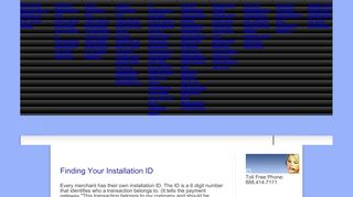 Merchant-Accounts.ca - Finding Your Installation ID