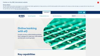eQ Online Banking Platform | Corporate Banking | RBS International