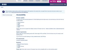 RBS Digital Banking Accessibility