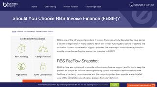 Should You Choose RBS Invoice Finance (RBSIF)? - Business Expert