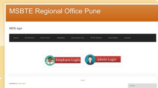 MSBTE Regional Office Pune: RBTE login