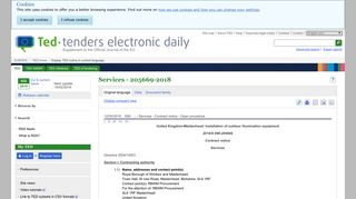 Services - 205669-2018 - TED Tenders Electronic Daily