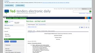 Services - 207697-2018 - TED Tenders Electronic Daily