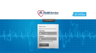 Login Page - RC Health Services