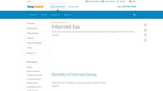 RingCentral Internet Fax Service