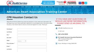 CPR Courses Houston BLS Class Austin Dallas ... - RC Health Services