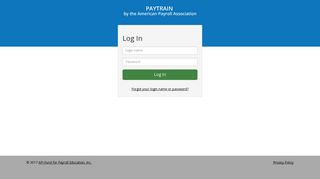 Access Manager: APA - Log in