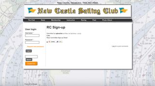 RC Sign-up | New Castle Sailing Club (NCSC)