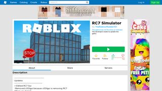 RC7 Simulator - Roblox