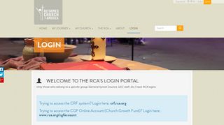Login | RCA - The Reformed Church in America
