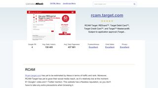 Rcam.target.com website. RCAM.