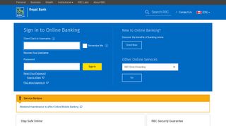 Sign in to Online Banking - Royal Bank - RBC Royal Bank