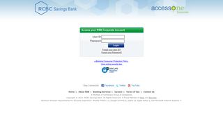 RCBC Savings Bank Corporate Internet Banking Login
