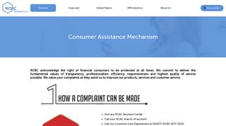 Consumer Assistance Mechanism - Rcbc
