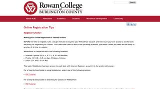 Online Registration Tips | Top Community College in New Jersey ...