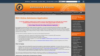 RCC Online Admisison Application - Riverside City College