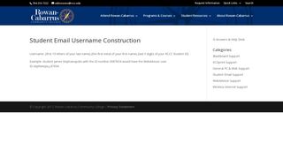 Student Email Username Construction | Information Services