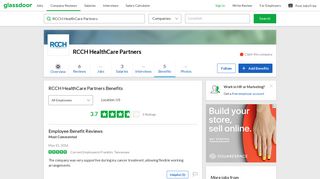RCCH HealthCare Partners Employee Benefits and Perks | Glassdoor