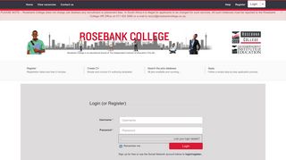 Login | Rosebank College
