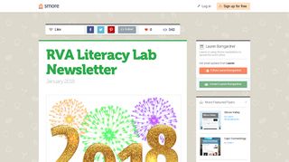 RVA Literacy Lab Newsletter | Smore Newsletters for Business