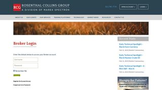 Broker Login - Rosenthal Collins Group