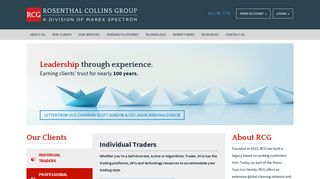 Rosenthal Collins Group: Futures and Options Commodities Brokerage