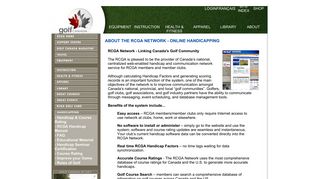 RCGA NETWORK: Linking Canada's Golf Community - National Golf ...